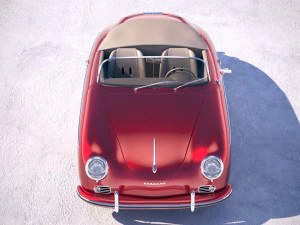 Porsche 356 Speedster 1955 3D Model