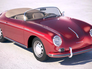 Porsche 356 Speedster 1955 3D Model