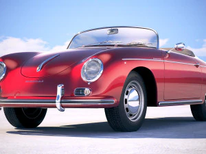 Porsche 356 Speedster 1955 3D Model