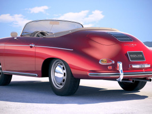 Porsche 356 Speedster 1955 3D 모델