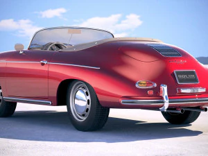 Porsche 356 Speedster 1955 3D Model