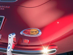 Porsche 356 Speedster 1955 3D Model