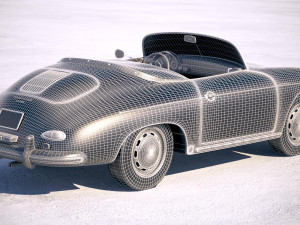 Porsche 356 Speedster 1955 3D 모델