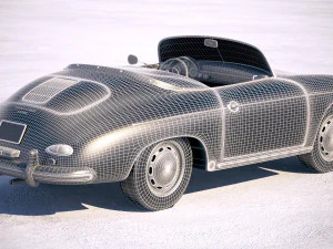 Porsche 356 Speedster 1955 3D Model
