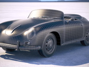 Porsche 356 Speedster 1955 3D 모델