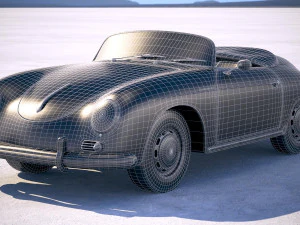 Porsche 356 Speedster 1955 3D Model