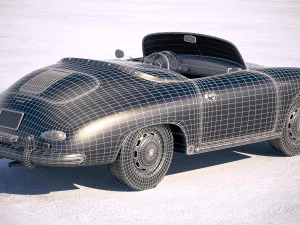 Porsche 356 Speedster 1955 3D Model
