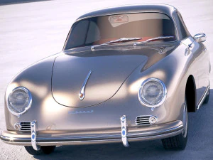 Porsche 356A Coupe 1955 3D Model