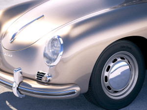Porsche 356A Coupe 1955 Modello 3D