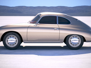 Porsche 356A Coupe 1955 Modello 3D