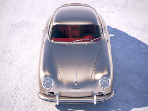 Porsche 356A Coupe 1955 Modello 3D