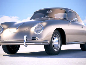 Porsche 356A Coupe 1955 3D Model