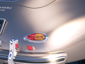 Porsche 356A Coupe 1955 Modello 3D
