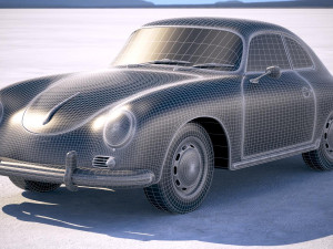 Porsche 356A Coupe 1955 Modello 3D