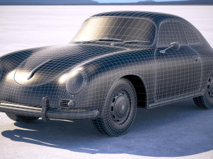 Porsche 356A Coupe 1955 Modello 3D