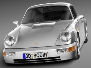 Porsche 911 964 Carrera 1990 3Dモデル