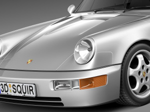 Porsche 911 964 Carrera 1990 3Dモデル