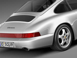 Porsche 911 964 Carrera 1990 3Dモデル
