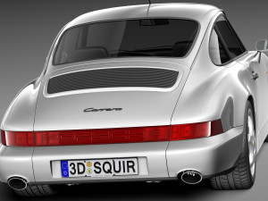 Porsche 911 964 Carrera 1990 3Dモデル