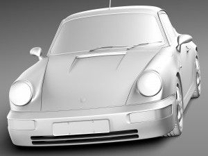 Porsche 911 964 Carrera 1990 3Dモデル