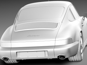 Porsche 911 964 Carrera 1990 3Dモデル