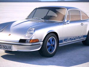 Porsche 911 Carrera RS 1973 року 3D Модель