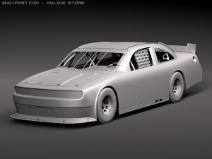 Nascar Dodge Challenger 2010 3D 模型