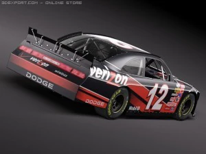 Nascar Dodge Challenger 2010 3D Model