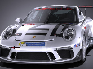 Porsche 911 GT3 Cup 2017 3D Model