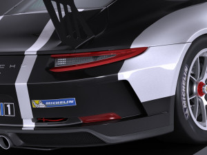 Porsche 911 GT3 Cup 2017 3D Model