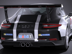 Porsche 911 GT3 Cup 2017 3D Model