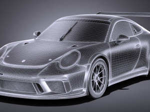 Porsche 911 GT3 Cup 2017 3D Model