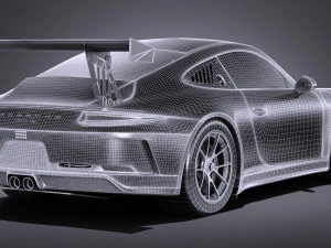 Porsche 911 GT3 Cup 2017 3D Model