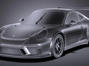 Porsche 911 GT3 Cup 2017 3D Model