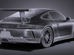 Porsche 911 GT3 Cup 2017 3D Model