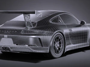 Porsche 911 GT3 Cup 2017 3D Model