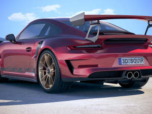 Porsche 911 GT3 RS 2019 3D Модель