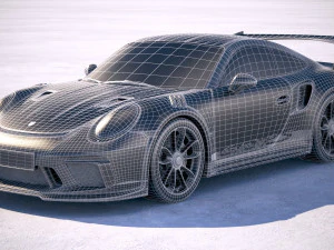 Porsche 911 GT3 RS 2019 3D Model