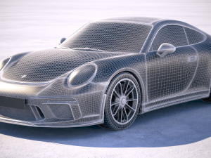 Porsche 911 GT3 Touring 2018 Modelo 3D