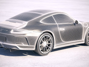 Porsche 911 GT3 Touring 2018 Modelo 3D