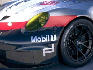 Porsche 911 RSR 2017 Model 3D