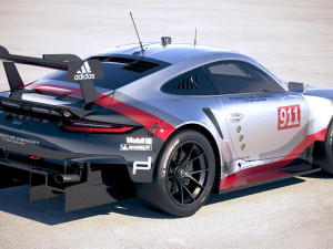 Porsche 911 RSR 2017 Model 3D