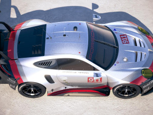 Porsche 911 RSR 2017 Model 3D