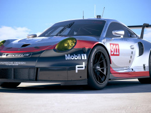 Porsche 911 RSR 2017 Model 3D