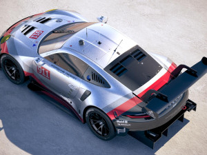 Porsche 911 RSR 2017 Model 3D