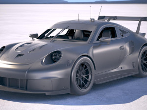 Porsche 911 RSR 2017 Model 3D