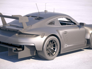Porsche 911 RSR 2017 Model 3D