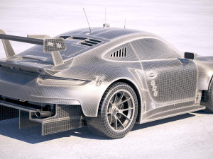 Porsche 911 RSR 2017 Model 3D