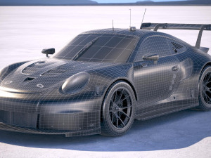 Porsche 911 RSR 2017 Model 3D
