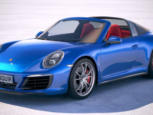 Porsche 911 Targa 4S 2018 Modello 3D